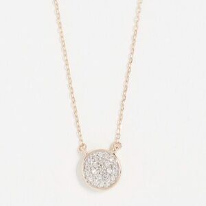 $58 Kate Spade dainty sparklers disc pendant necklace